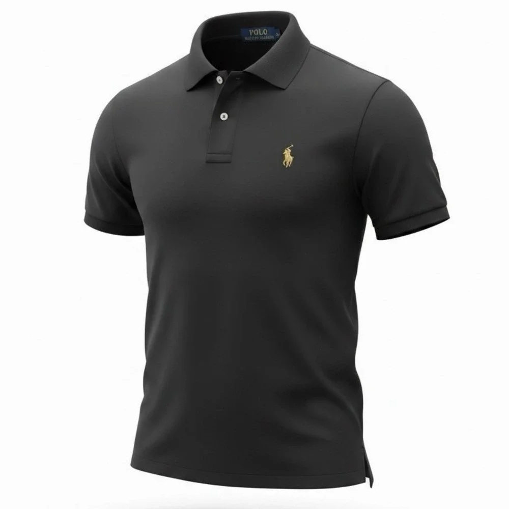 Polo Ralph Lauren Pima Soft Touch Polo Shirt Black Men's Size XL